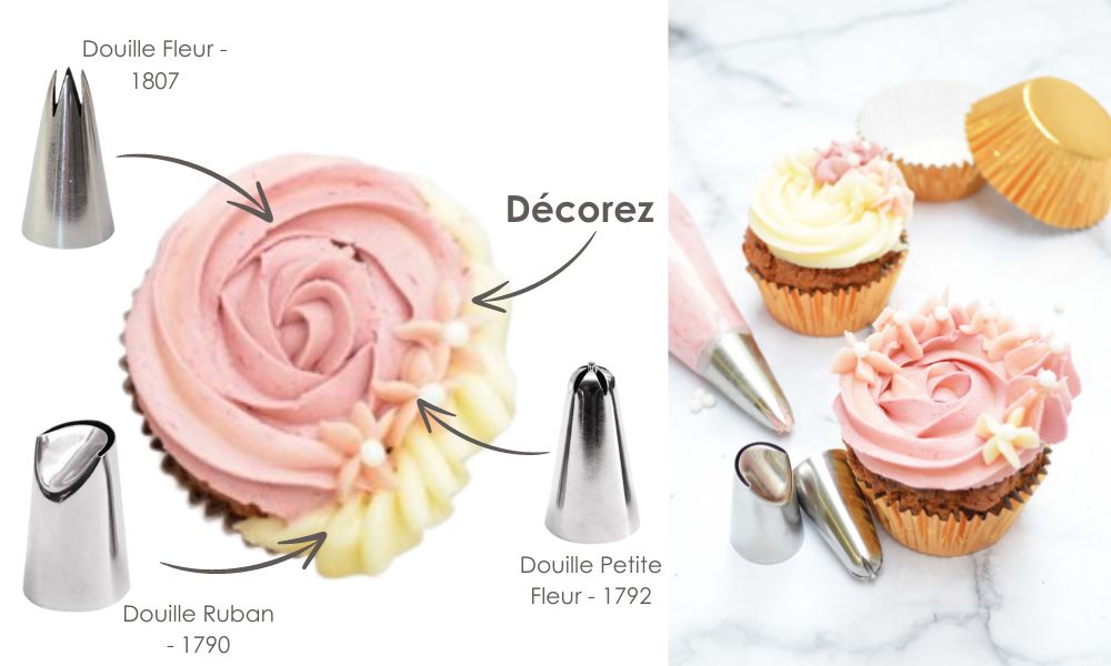 Trio Douilles Atelier cupcakes - ScrapCooking